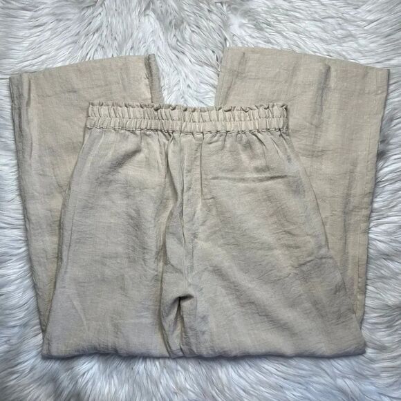 H&M Wide Leg Pull On Pants Khaki Size Small - Picture 4 of 6